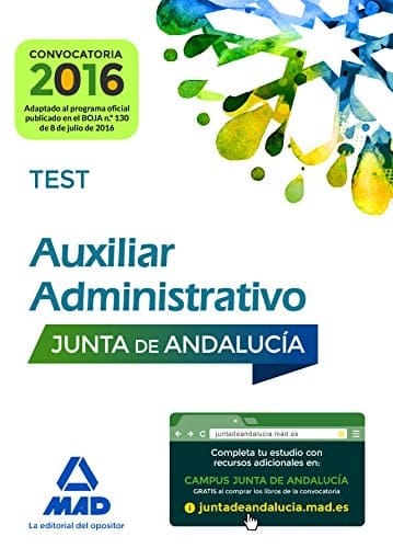 Auxiliares Administrativos de la Junta de Andalucía. Test (Spanish Edition)