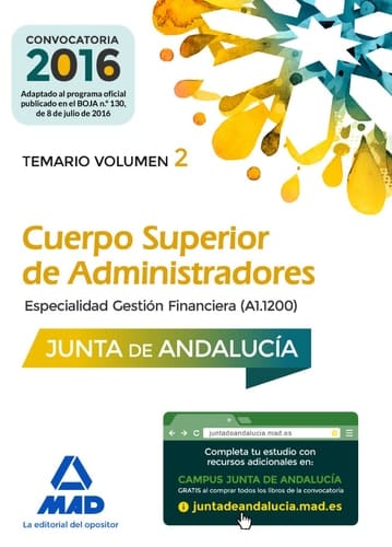 Cuerpo Superior de Administradores [Especialidad Gestión Financiera (A1 1200)] de la Junta de Andalucía. Temario Volumen 2 (Spanish Edition)