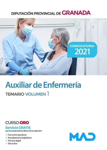 Auxiliar de Enfermería de la Diputación de Granada. Temario volumen 1