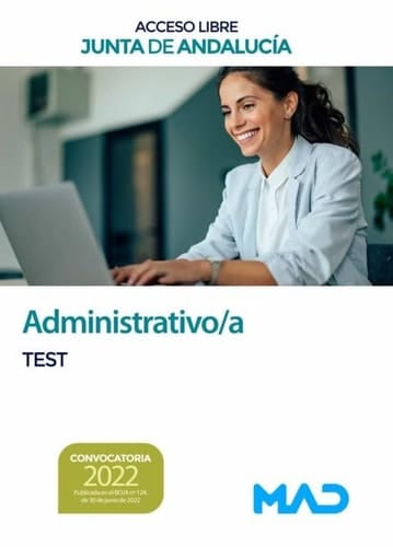 Administrativo de la Junta de Andalucía Turno Libre. Test