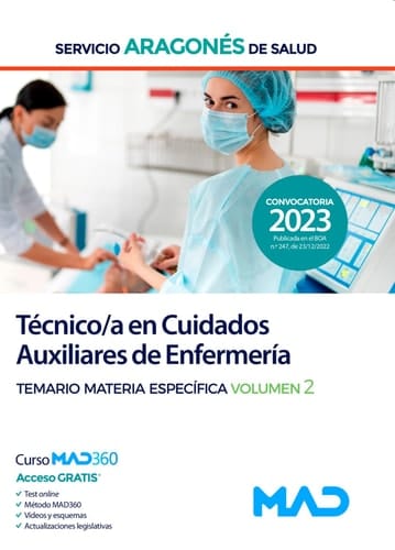 Técnico/a en Cuidados Auxiliares de Enfermería del Servicio Aragonés de Salud (SALUD-Aragón). Temari