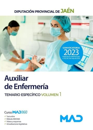 Auxiliar de Enfermería de la Diputación de Jaén. Materia específica. Volumen 1