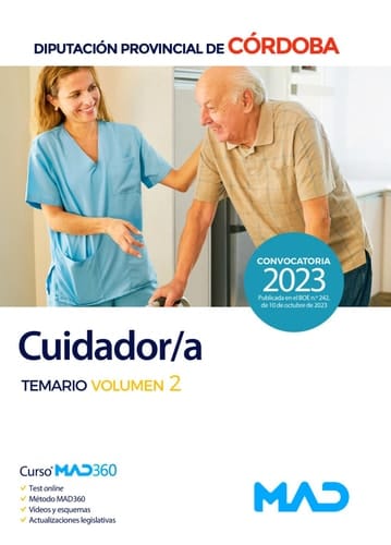Cuidador/a de la Diputación Provincial de Córdoba. Temario Volumen 2