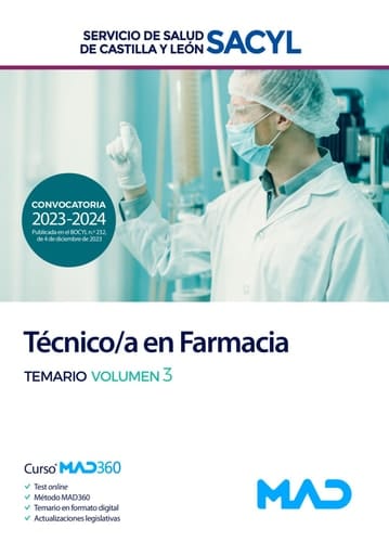 Técnico/a en Farmacia del Servicio de Salud de Castilla y León (SACYL). Volumen 3