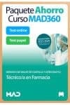 Paquete Ahorro Curso MAD360 + Test PAPEL y ONLINE Técnico/a en Farmacia Servicio de Salud de Castilla y León (SACYL)