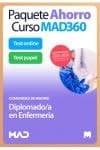 Oposiciones Diplomado en Enfermería de la Comunidad de Madrid. Paquete Ahorro de Libros y Curso MAD360