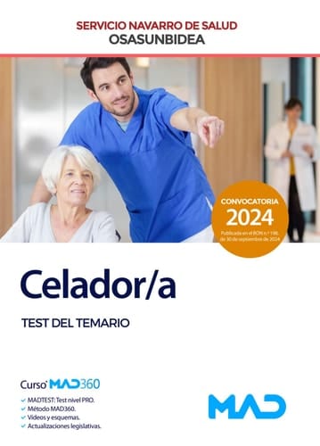 Celador/a del Servicio Navarro de Salud-Osasunbidea. Test del temario