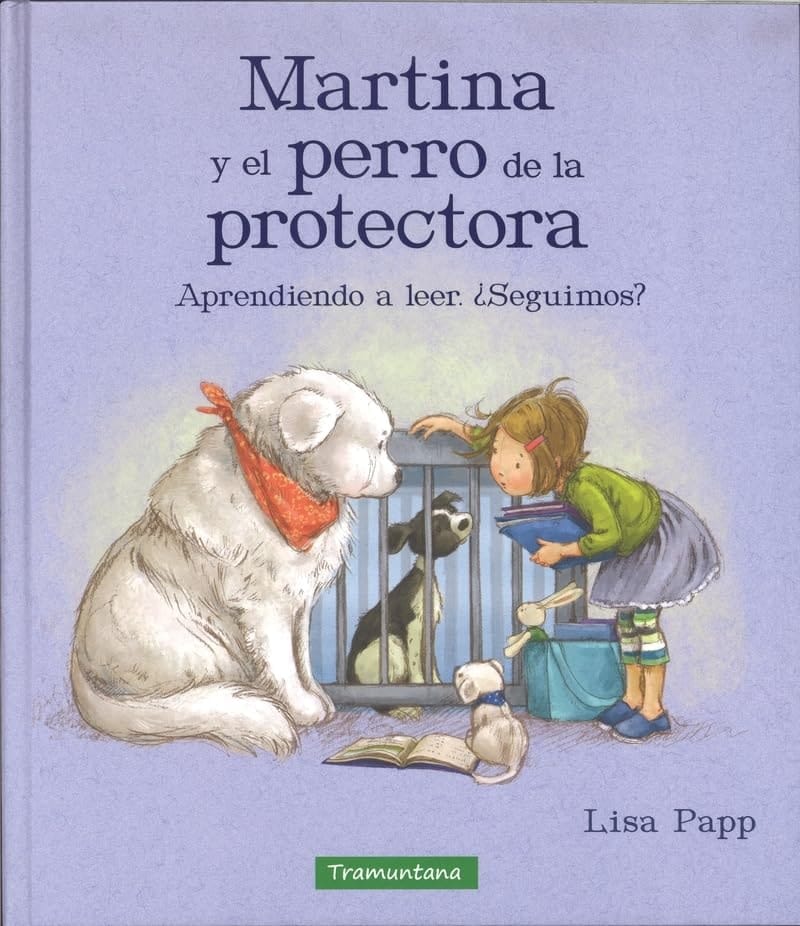 Martina y el perro de la protectora Aprendiendo a leer. ¿Seguimos?
