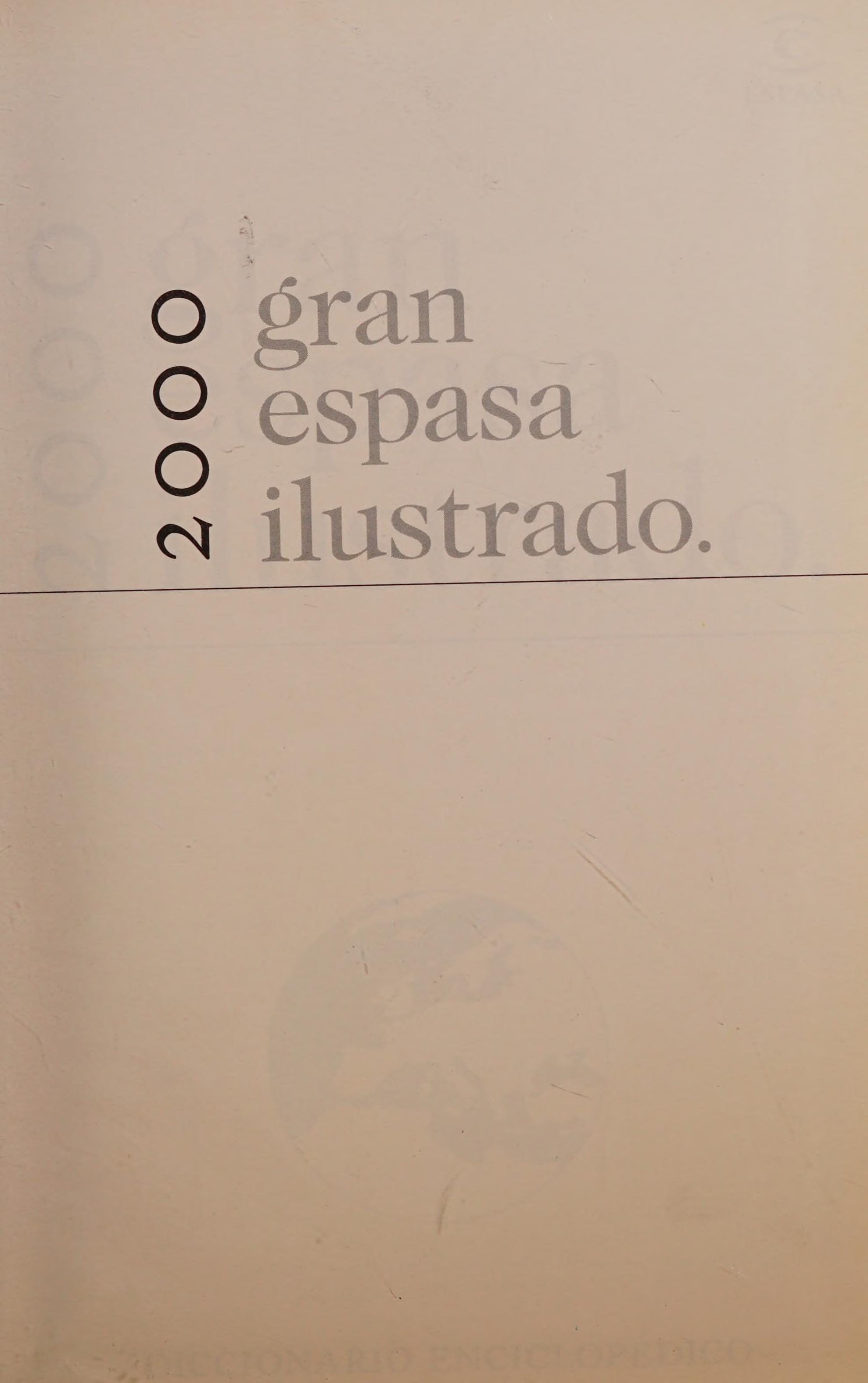 Nuevo Espasa ilustrado 2000 diccionario enciclopédico