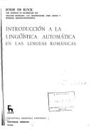 Introducción a la lingüística automática en las lenguas románicas (Biblioteca románica hispánica. 2: Estudios y ensayos, 202) (Spanish Edition)