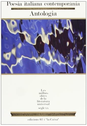 Poesia italiana contemporània. Antologia