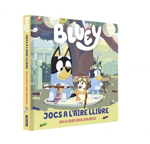 Bluey. Llibre de cartró amb solapes - Joc a l'aire lliure