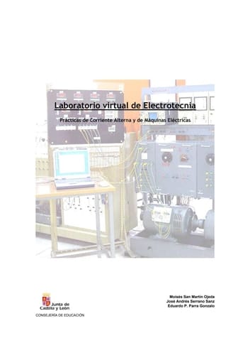 Laboratorio virtual de electrotecnia: prácticas de corriente alterna y máquinas eléctricas