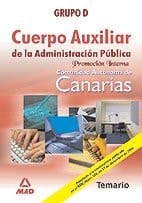 Cuerpo auxiliar de la administracion publica de la comunidad autonoma de canarias. Promocion interna. Temario
