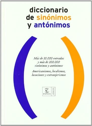Diccionario de sinónimos y antónimos
