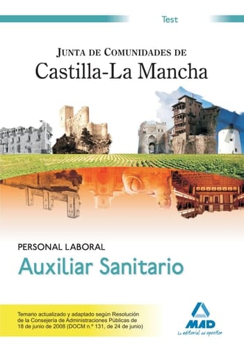 Auxiliar sanitario. Personal laboral de la junta de comunidades de castilla-la mancha. Test