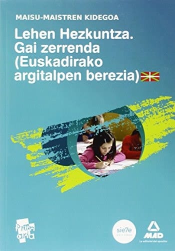 Misu-maistren kidegoa. Lehen hezkuntzako gai zerrenda. (euskadirako argitalpen berezia)