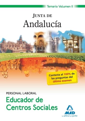 Educadores de centros sociales. Personal laboral de la junta de andalucía. Temario. Volumen ii
