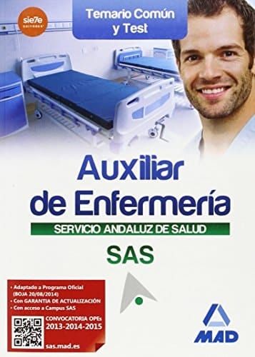 Auxiliar Enfermería del Servicio Andaluz de Salud. Temario común y test (Spanish Edition)