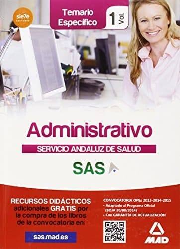 Administrativo del Servicio Andaluz de Salud. Temario específico vol 1 (Spanish Edition)