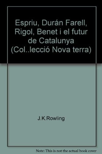 Espriu, Duran Farell, Rigol, Benet i el futur de Catalunya