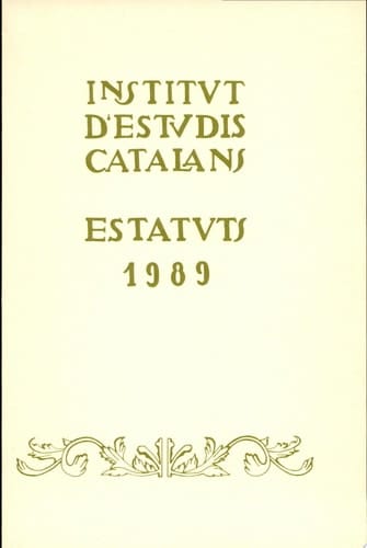 Estatuts 1989