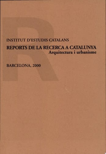 Reports de la recerca a Catalunya arquitectura i urbanisme