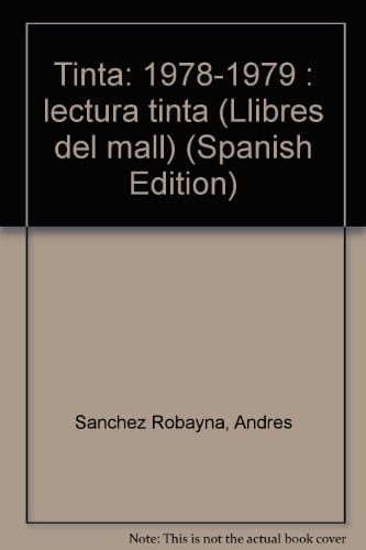 Tinta, 1978-1979 lectura tinta