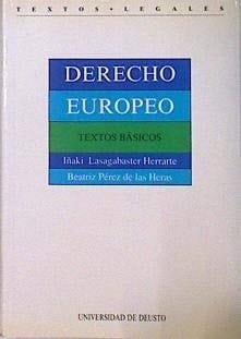 Derecho europeo textos básicos