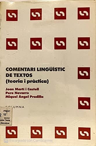 Comentari lingüístic de textos teoria i pràctica