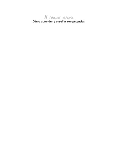 11 Ideas Clave. Cómo aprender y enseñar competencias