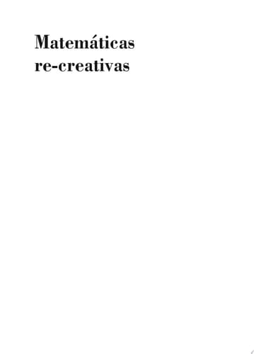 Matemáticas re-creativas