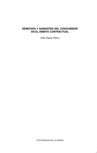 Derechos y garantías del consumidor en el ámbito contractual