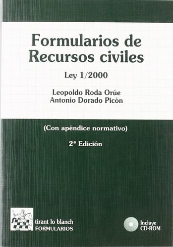 Formularios de Recursos Civiles - Con Apéndice Normativo