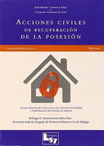 Acciones civiles de recuperación de la posesión : formularios y esquemas procesales