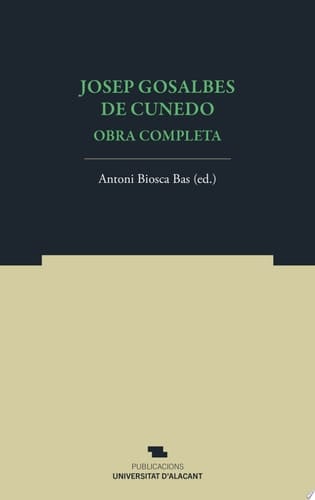 Josep Gosalbes de Cunedo Obra completa