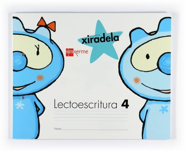Lectoescritura 4, Pauta. 5 anos. Xiradela