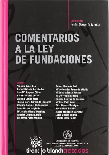 Comentarios a la Ley de Fundaciones