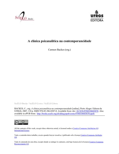 A clínica psicanalítica na contemporaneidade