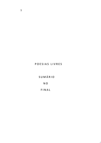 Poesias Livres