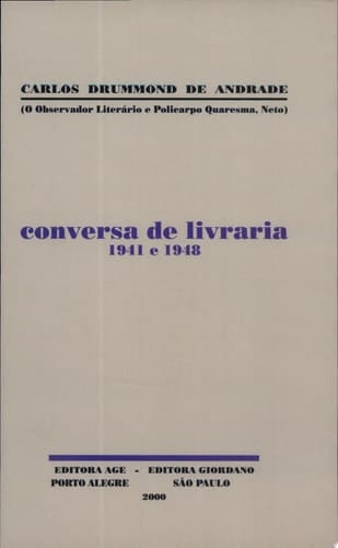 Conversa de livraria, 1941 e 1948