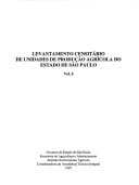 Levantamento censitário de unidades de produção agrícola do Estado de São Paulo