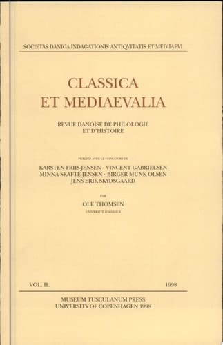 Classica et Mediaevalia vol.49