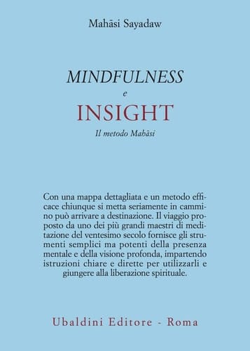 Mindfulness e insight. Il metodo Mahâsi
