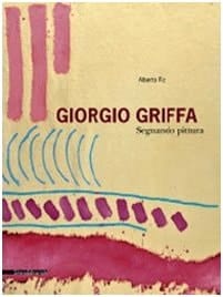 Giorgio Griffa segnando pittura