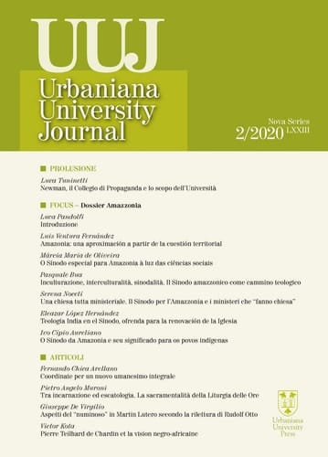 Urbaniana University Journal. Euntes Docete (2020)