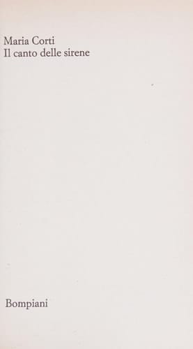 Il canto delle sirene ([Romanzo Bompiani]) (Italian Edition)