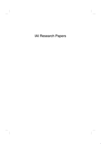 The Role of Italian Fighter Aircraft in Crisis Management Operations: Trends and Needs