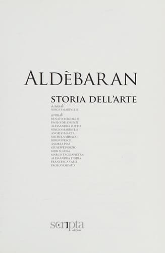 Aldèbaran storia dell'arte