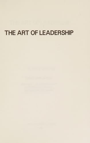 The Art of Leadership